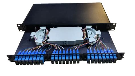 fibre optic cable distribution box|rack mount fiber termination box.